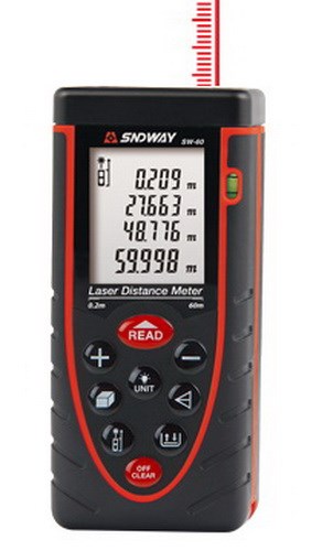 متر لیزری
اندازه گیر و فاصله یاب   Sndway SW-60100285